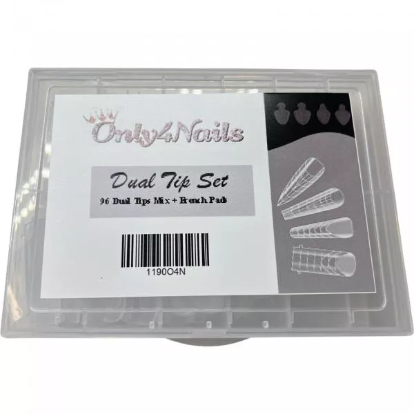 96 Dual Tips Mix + French Pads für deine Nails